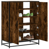 Schoenenkast 75X38X97,5 Cm Bewerkt Hout En Metaal