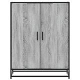 Schoenenkast 75X38X97,5 Cm Bewerkt Hout En Metaal