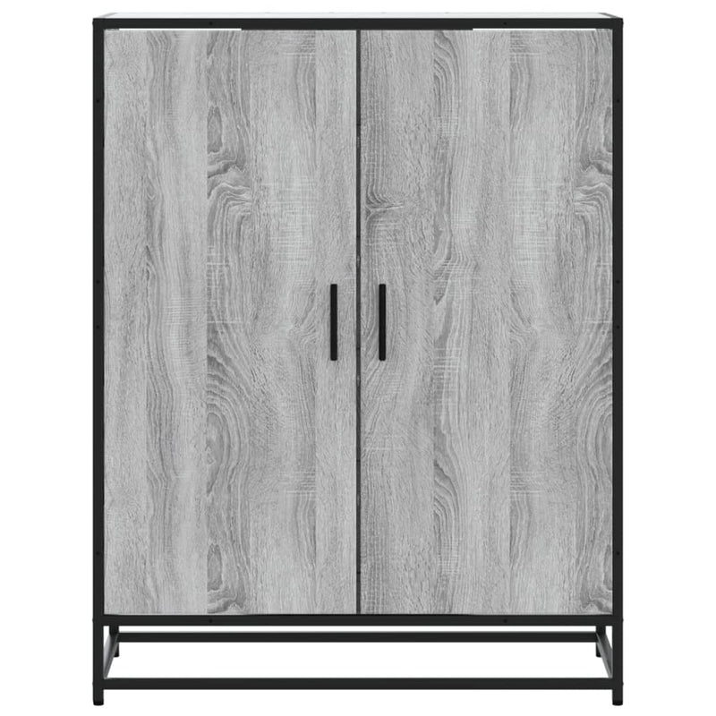 Schoenenkast 75X38X97,5 Cm Bewerkt Hout En Metaal