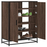 Schoenenkast 75X38X97,5 Cm Bewerkt Hout En Metaal