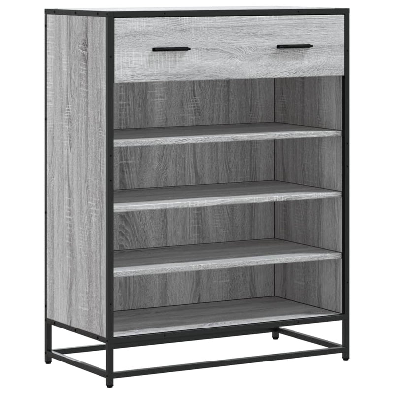 Schoenenkast 75X38X97,5 Cm Bewerkt Hout En Metaal