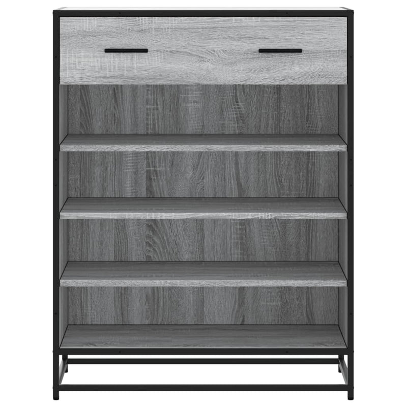 Schoenenkast 75X38X97,5 Cm Bewerkt Hout En Metaal