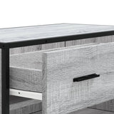 Schoenenkast 75X38X97,5 Cm Bewerkt Hout En Metaal