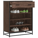 Schoenenkast 75X38X97,5 Cm Bewerkt Hout En Metaal