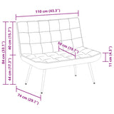 Bankje 110X74X84 Cm Fluweel