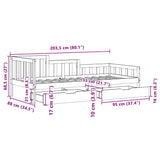 Slaapbank Met Lades 80X200 Cm Massief Grenenhout