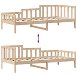 Slaapbank Met Lades 80X200 Cm Massief Grenenhout