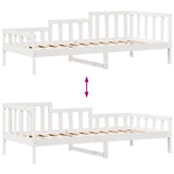 Slaapbank Met Lades 80X200 Cm Massief Grenenhout Wit