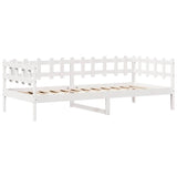 Slaapbank Met Lades 80X200 Cm Massief Grenenhout Wit