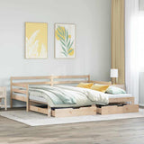 Slaapbank Met Onderschuifbed/Lades Zonder Matras