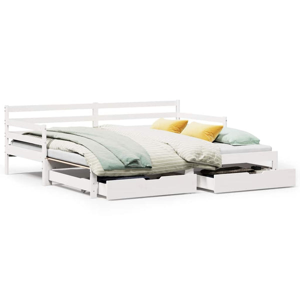 Slaapbank Met Onderschuifbed/Lades Zonder Matras