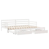 Slaapbank Met Onderschuifbed/Lades Zonder Matras