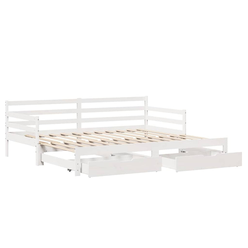 Slaapbank Met Onderschuifbed/Lades Zonder Matras