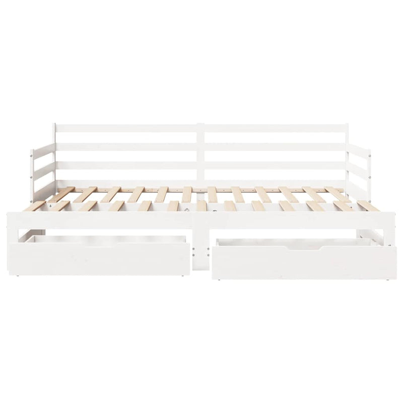 Slaapbank Met Onderschuifbed/Lades Zonder Matras