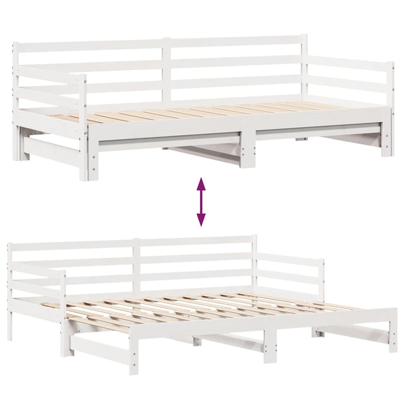 Slaapbank Met Onderschuifbed/Lades Zonder Matras