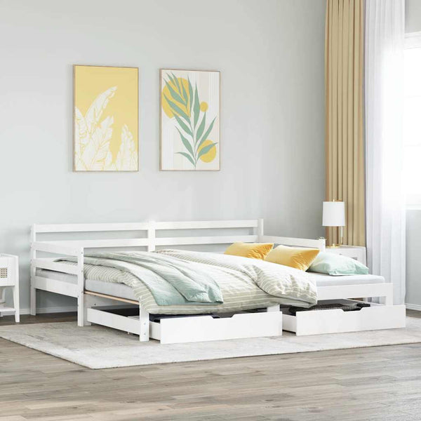 Slaapbank Met Onderschuifbed/Lades Zonder Matras
