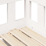 Slaapbank Met Onderschuifbed/Lades Zonder Matras 90X200 Cm Wit