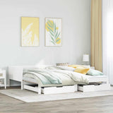 Slaapbank Met Onderschuifbed/Lades Zonder Matras