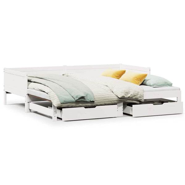 Slaapbank Met Onderschuifbed/Lades Zonder Matras