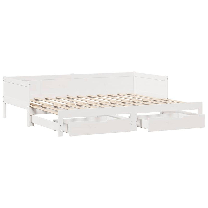 Slaapbank Met Onderschuifbed/Lades Zonder Matras