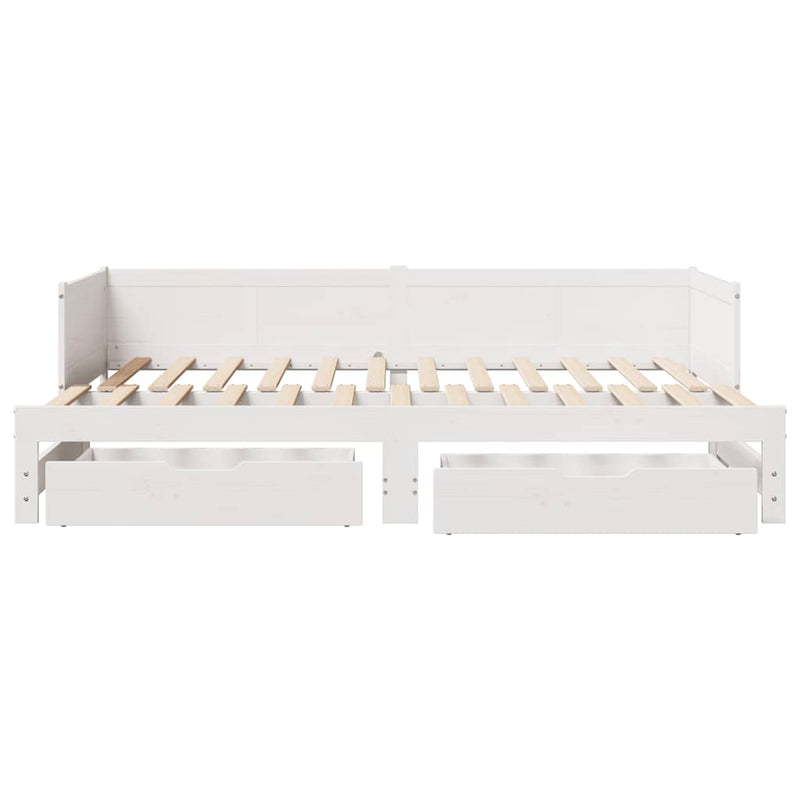 Slaapbank Met Onderschuifbed/Lades Zonder Matras