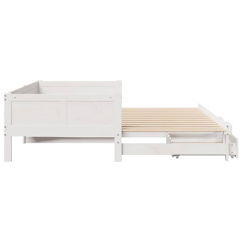 Slaapbank Met Onderschuifbed/Lades Zonder Matras