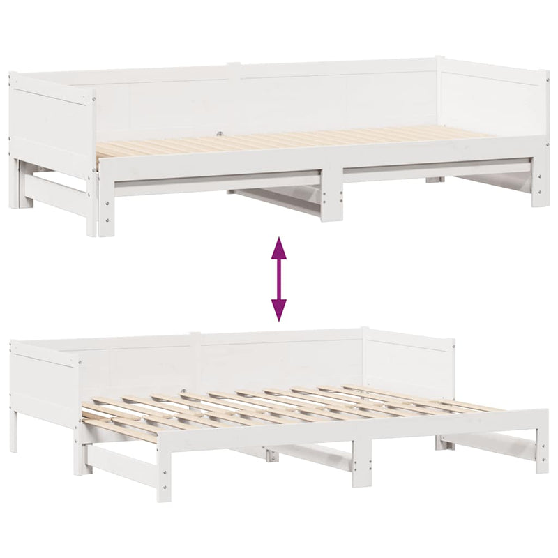 Slaapbank Met Onderschuifbed/Lades Zonder Matras