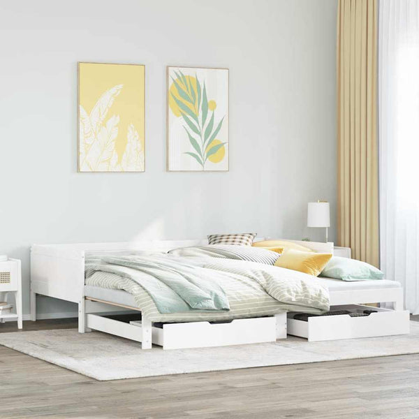 Slaapbank Met Onderschuifbed/Lades Zonder Matras