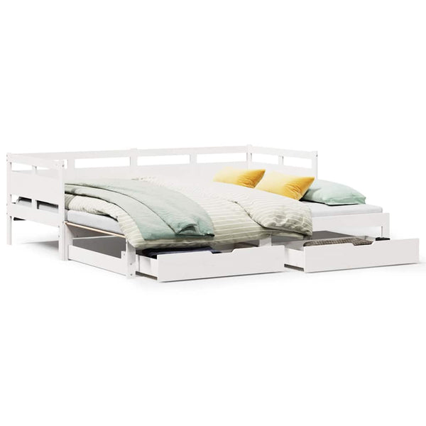 Slaapbank Met Onderschuifbed/Lades Zonder Matras