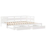 Slaapbank Met Onderschuifbed/Lades Zonder Matras
