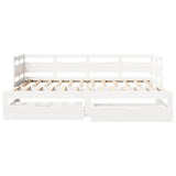 Slaapbank Met Onderschuifbed/Lades Zonder Matras