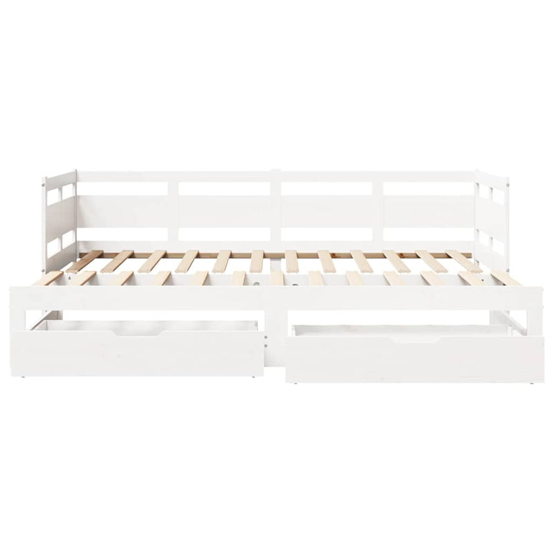 Slaapbank Met Onderschuifbed/Lades Zonder Matras