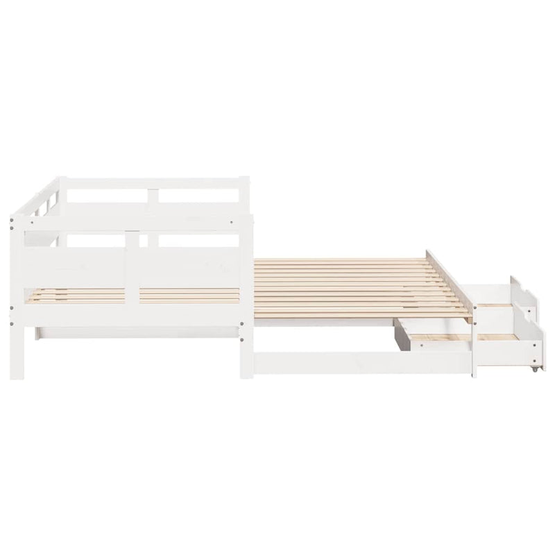 Slaapbank Met Onderschuifbed/Lades Zonder Matras
