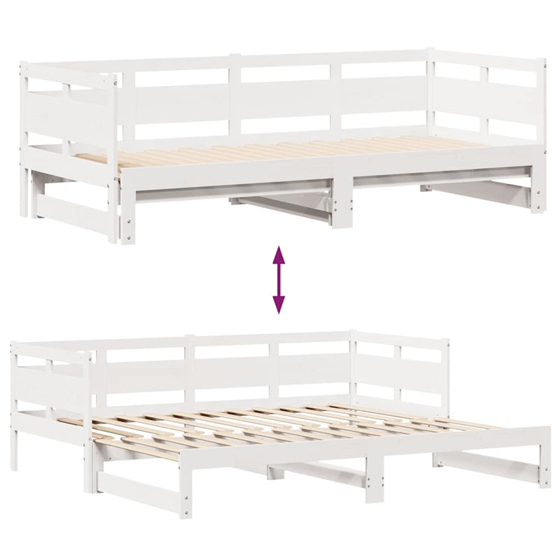 Slaapbank Met Onderschuifbed/Lades Zonder Matras