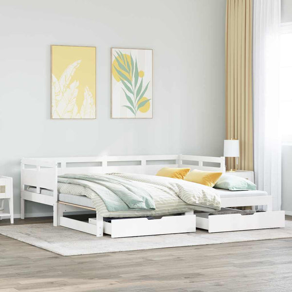 Slaapbank Met Onderschuifbed/Lades Zonder Matras