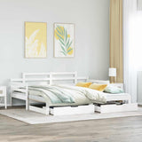 Slaapbank Met Onderschuifbed/Lades Zonder Matras