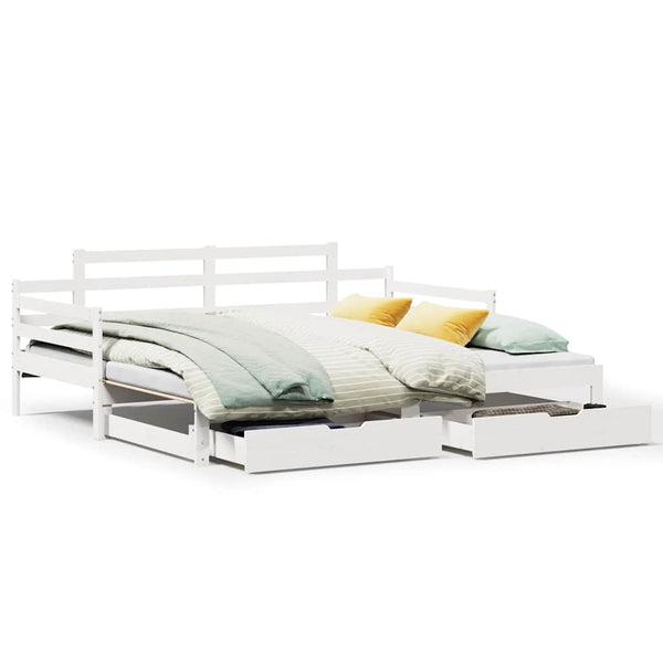 Slaapbank Met Onderschuifbed/Lades Zonder Matras