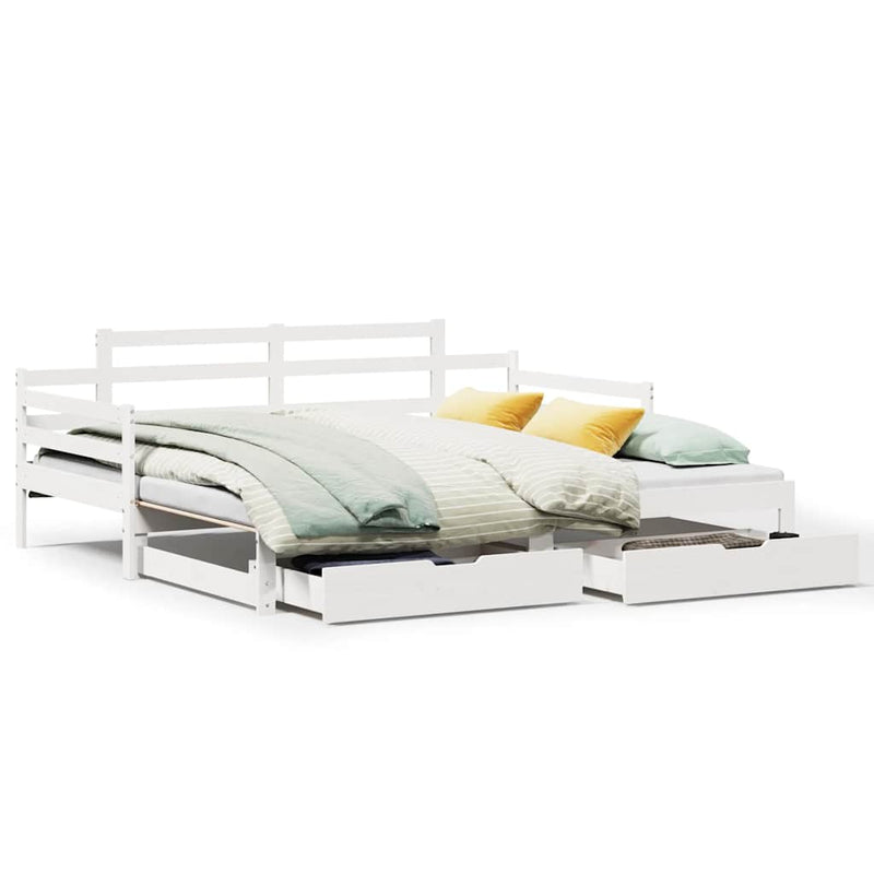 Slaapbank Met Onderschuifbed/Lades Zonder Matras