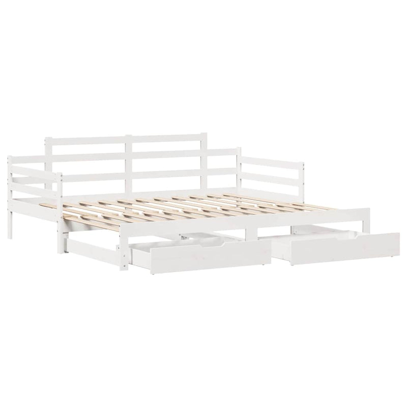 Slaapbank Met Onderschuifbed/Lades Zonder Matras
