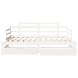 Slaapbank Met Onderschuifbed/Lades Zonder Matras