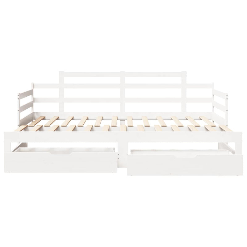 Slaapbank Met Onderschuifbed/Lades Zonder Matras