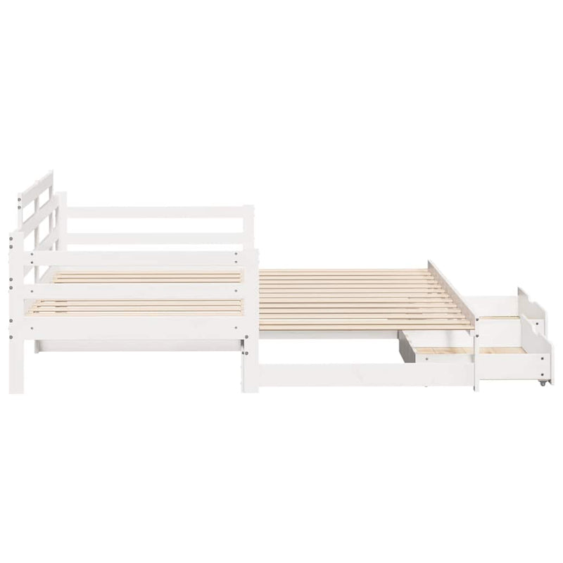 Slaapbank Met Onderschuifbed/Lades Zonder Matras