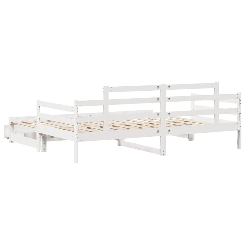 Slaapbank Met Onderschuifbed/Lades Zonder Matras