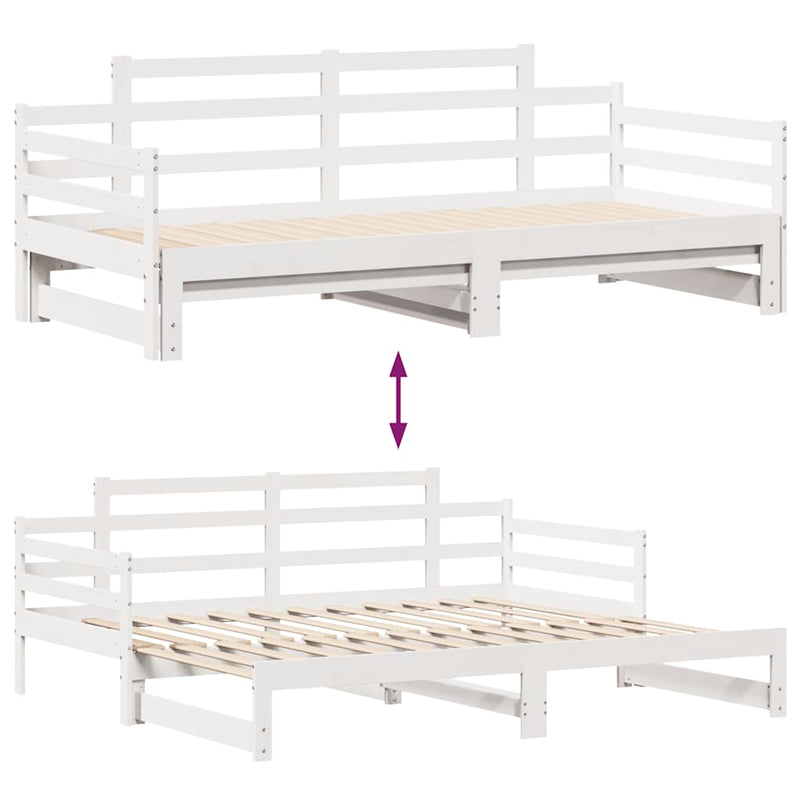 Slaapbank Met Onderschuifbed/Lades Zonder Matras