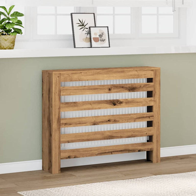 Radiatorombouw Bewerkt Hout Artisanaal Kleur Eiken