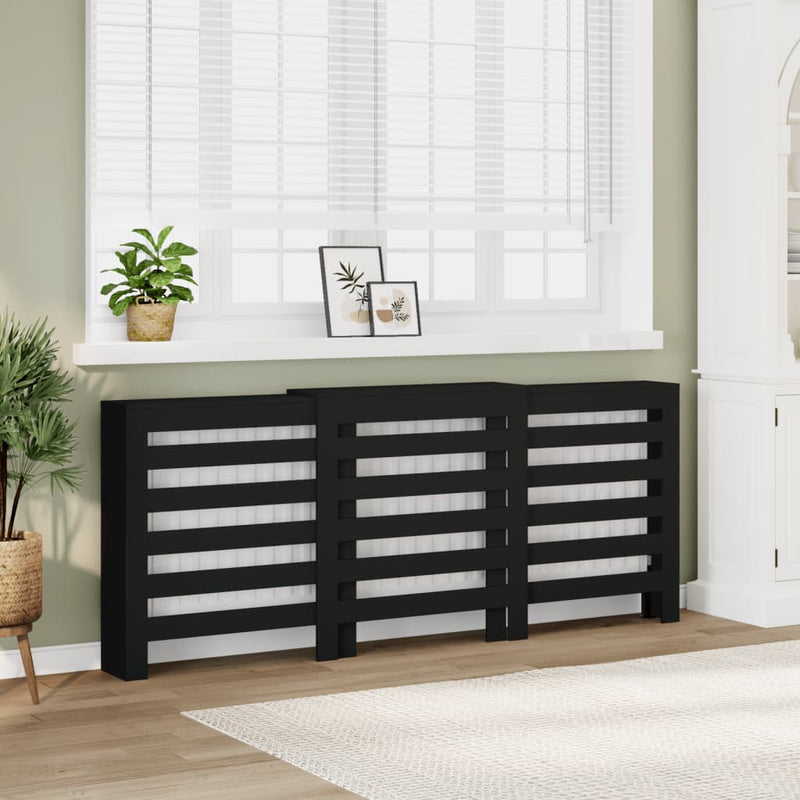 Radiatorombouw Bewerkt Hout Zwart