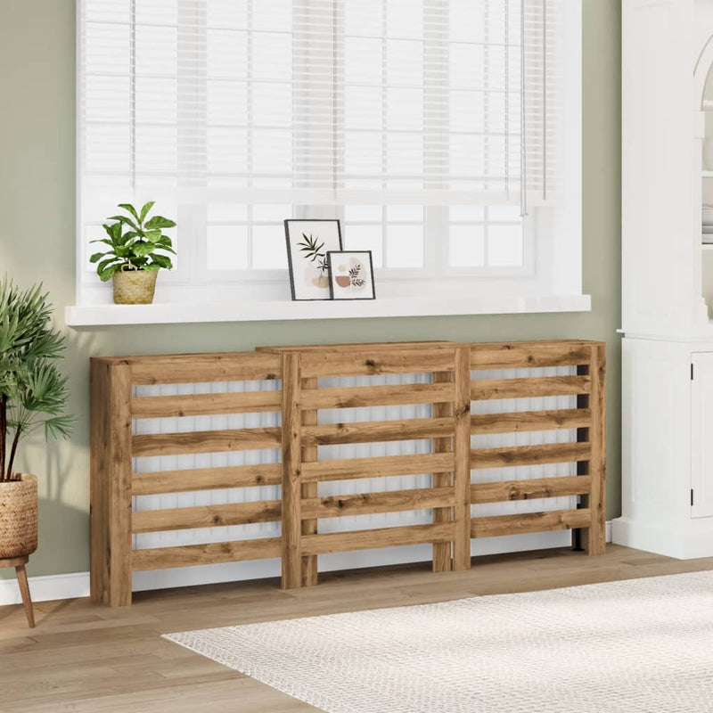 Radiatorombouw Bewerkt Hout Artisanaal Kleur Eiken