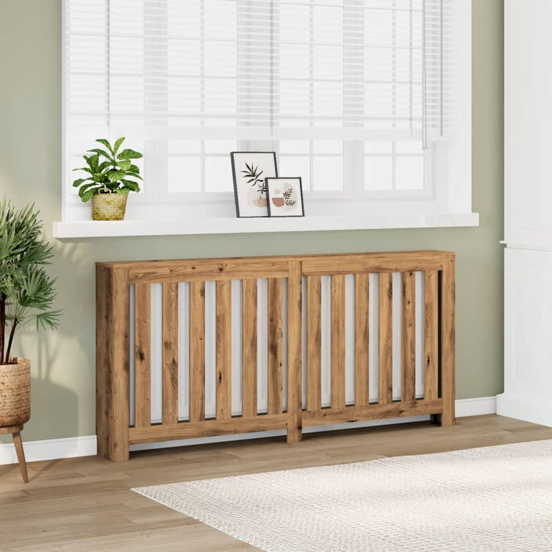 Radiatorombouw Bewerkt Hout Artisanaal Kleur Eiken