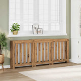 Radiatorombouw Bewerkt Hout Artisanaal Kleur Eiken