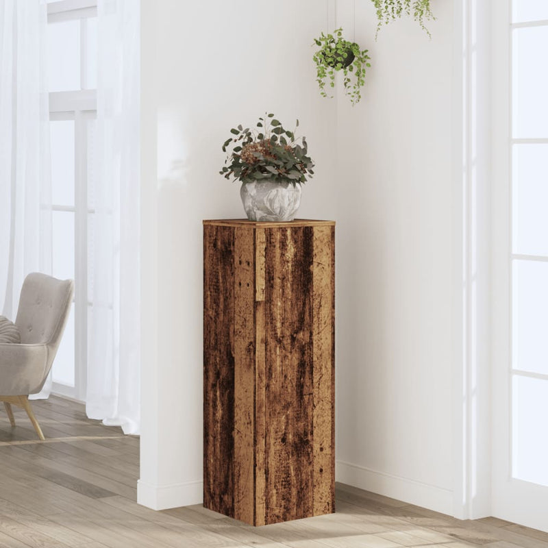 Plantenstandaard 33X33X100 Cm Bewerkt Hout